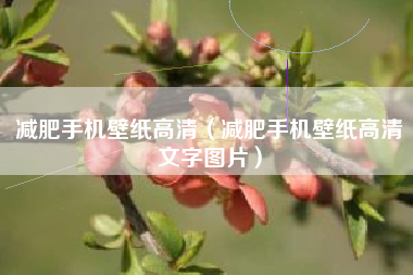 减肥手机壁纸高清（减肥手机壁纸高清文字图片）